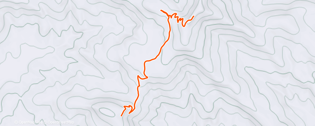 Map of the activity, Morning Hike