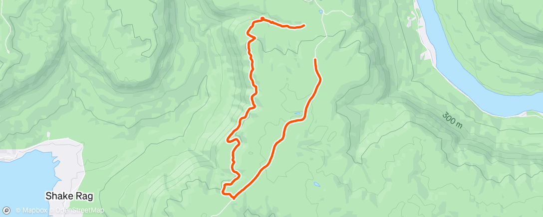 Map of the activity, Morning Hike