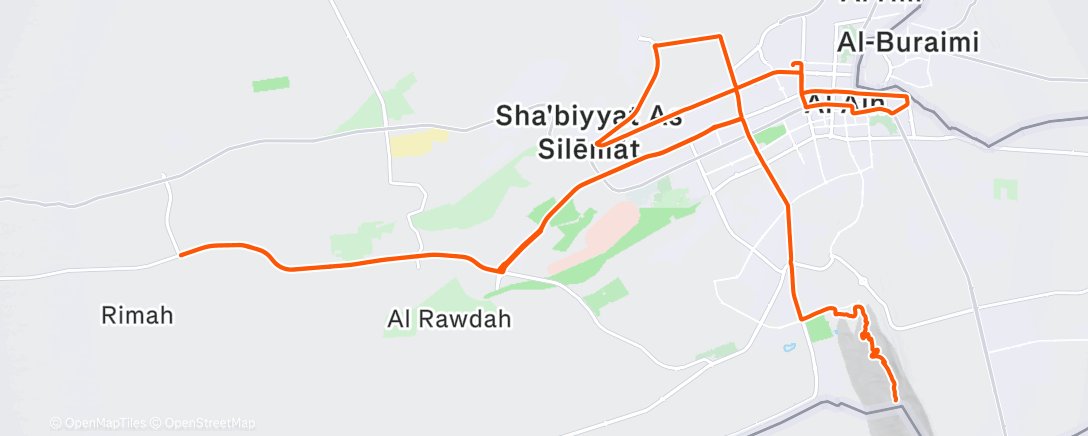 Map of the activity, UAE stage 4