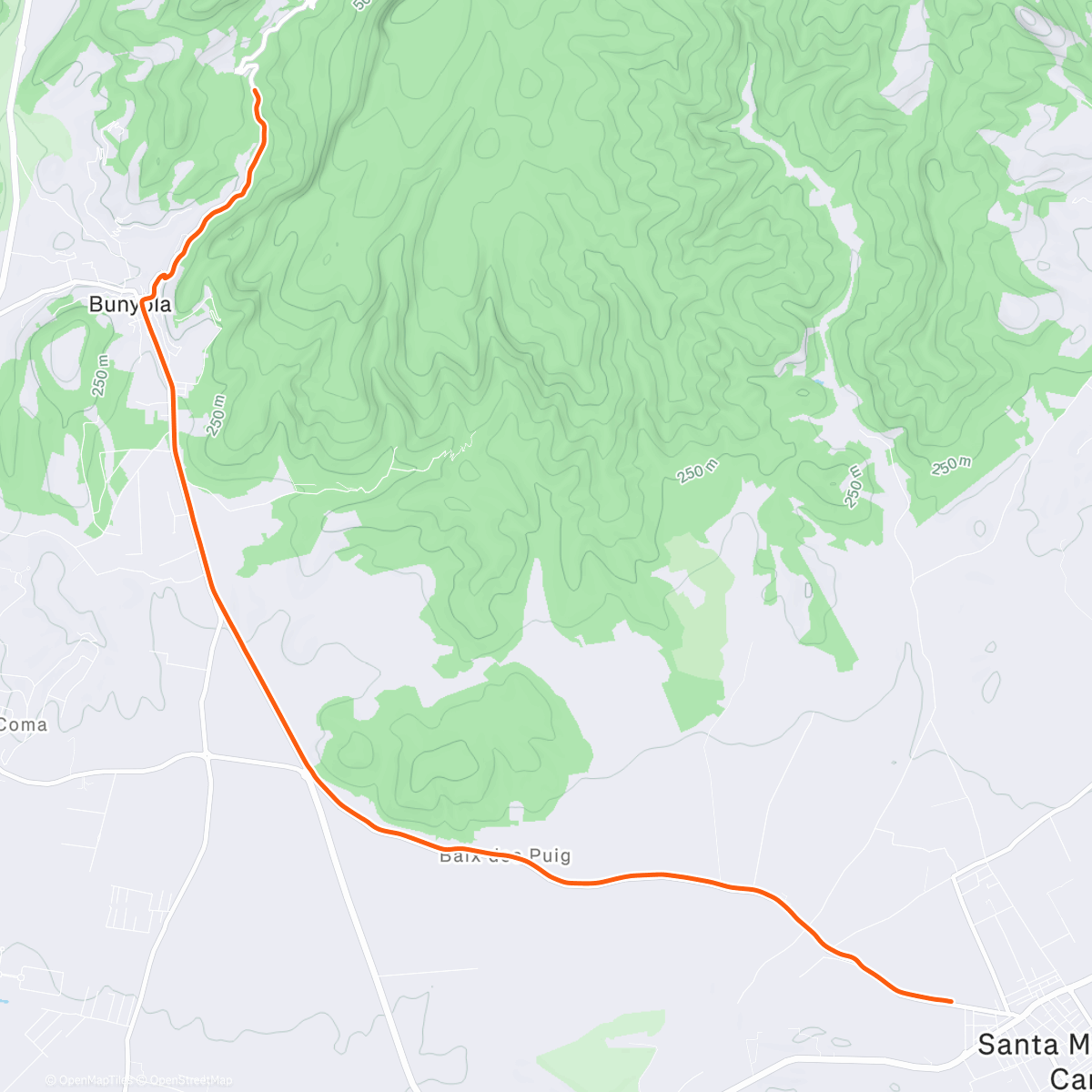 Map of the activity, ROUVY - Ramp Test