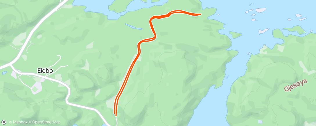 Map of the activity, Morgentur med Tom