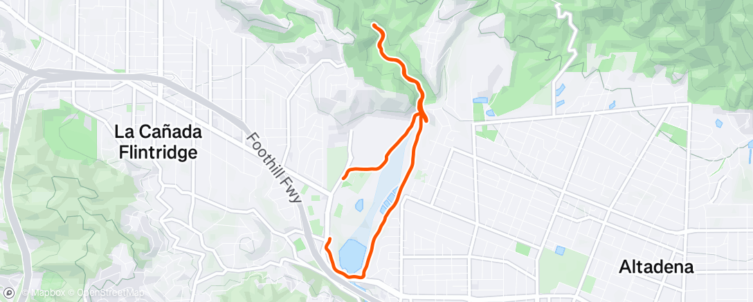 Map of the activity, Morning Run