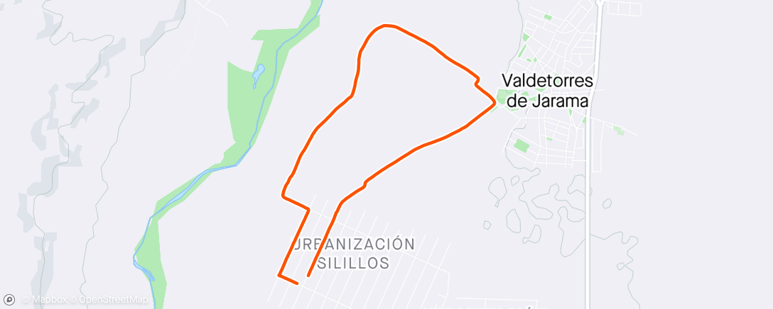 Karte der Aktivität „Caminata de noche”