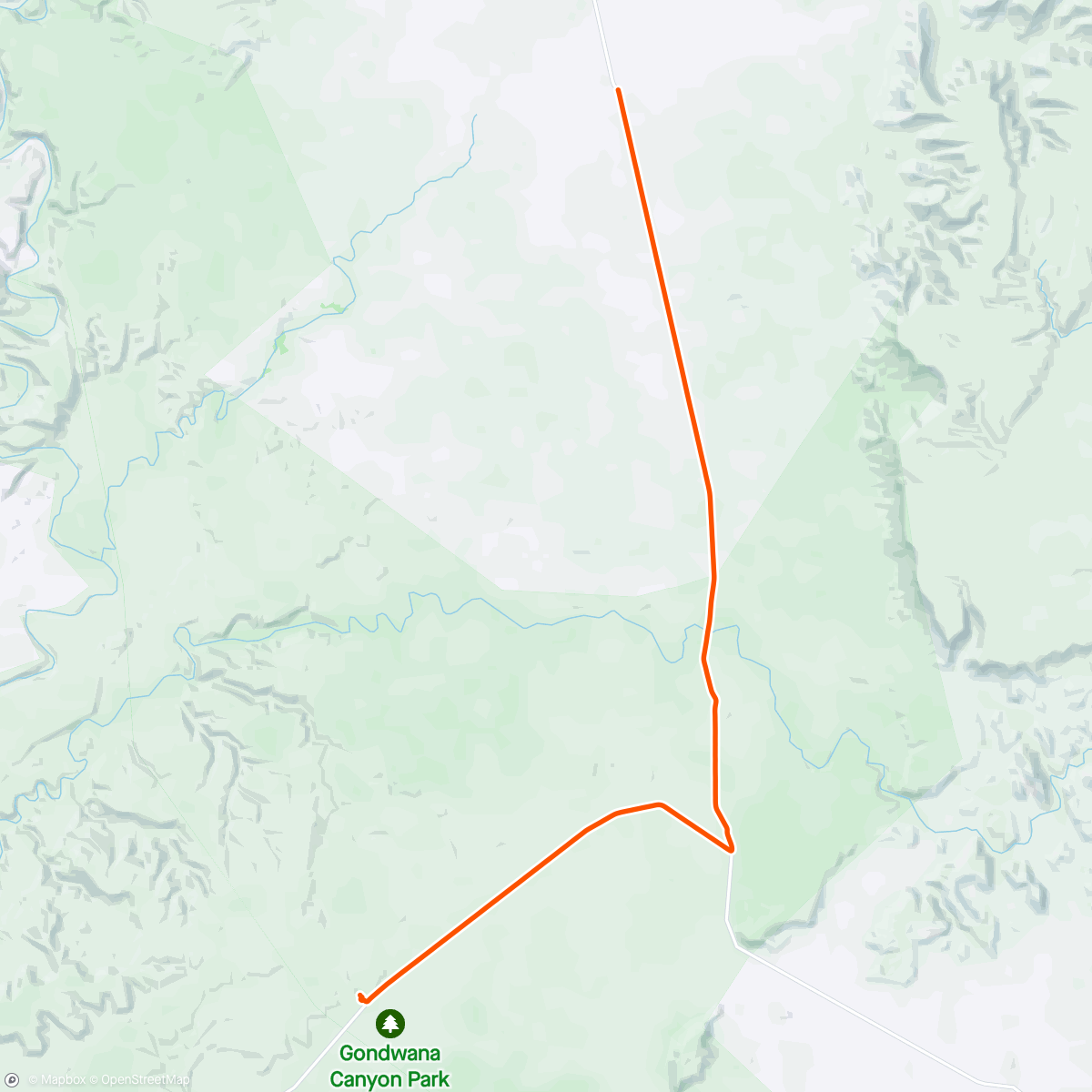 Map of the activity, Fisherman - Canyon Roadhouse