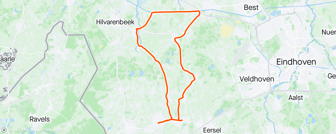 Map of the activity, Rondje fietsen 👌🏻