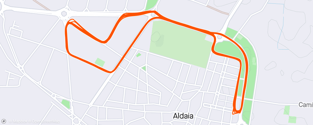 Map of the activity, GP Aldaya