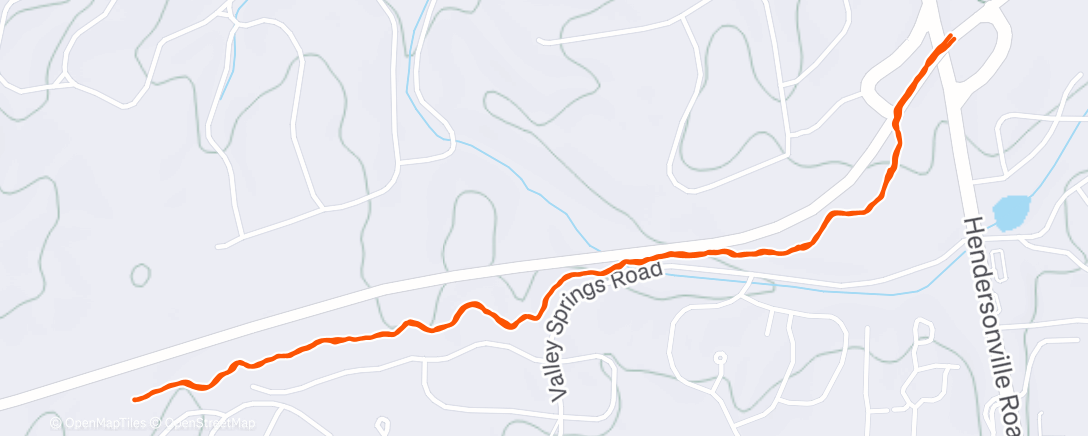 Map of the activity, Morning Hike