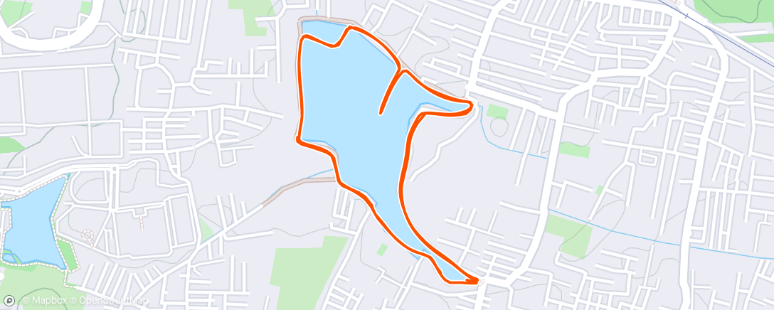 Map of the activity, Day 2634 - 6k for the day.