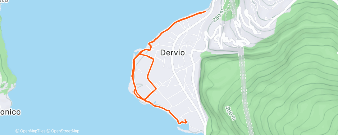 Map of the activity, Morning Run