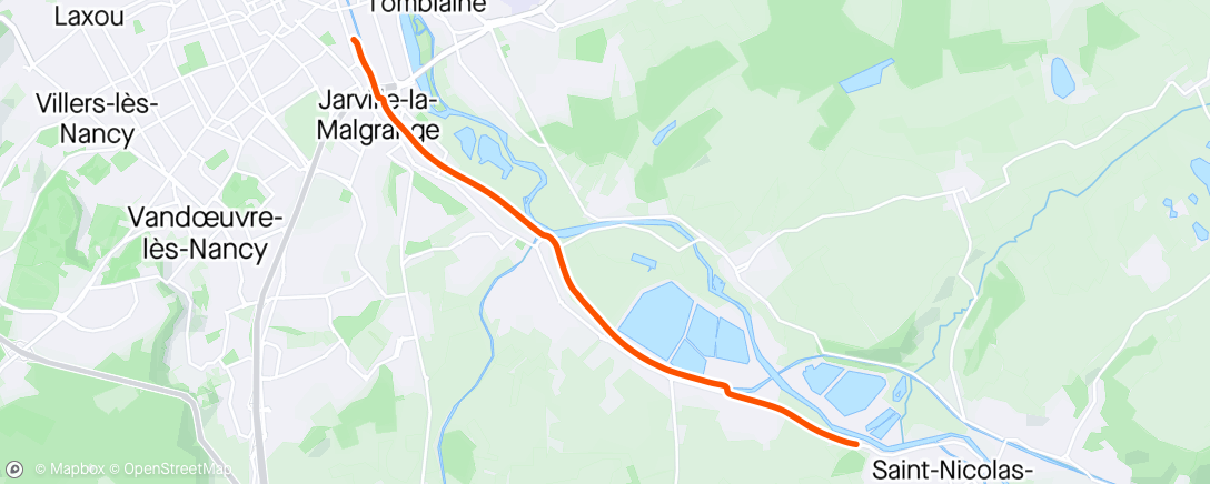 Map of the activity, Vélotaf pluvieux 🌧️🚴‍♂️