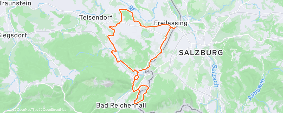 Map of the activity, Morning Ride