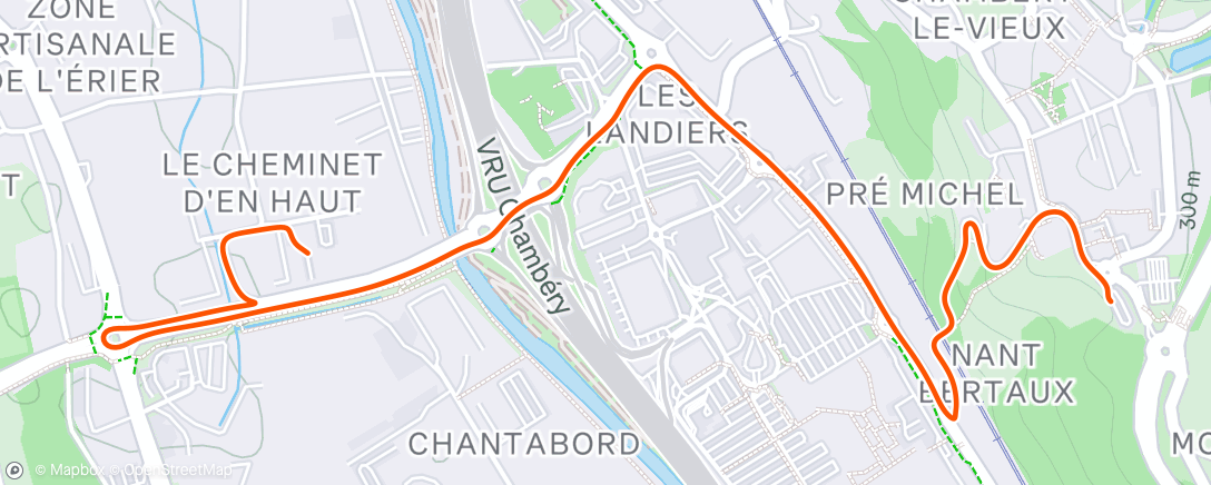 Map of the activity, Lunch Ride