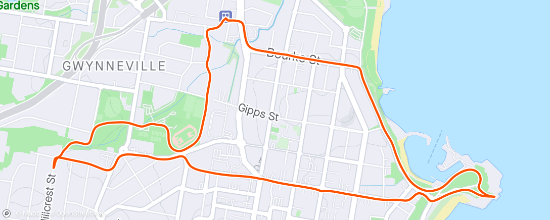 Map of the activity, North gong loop
