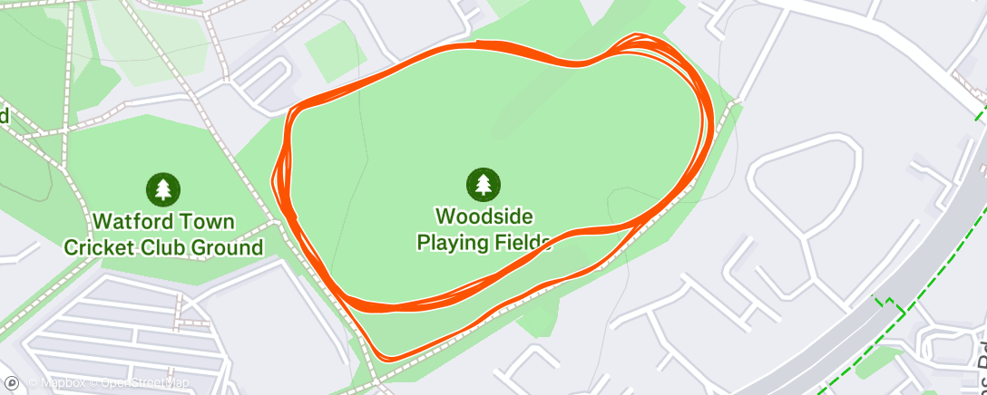 Map of the activity, Post race sesh and cd