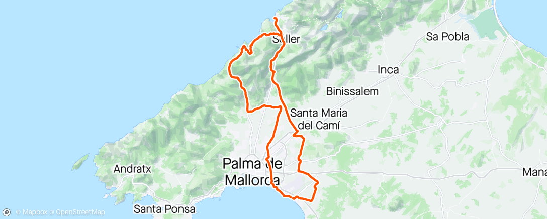 Map of the activity, Mallorca dag 3, Port Soller