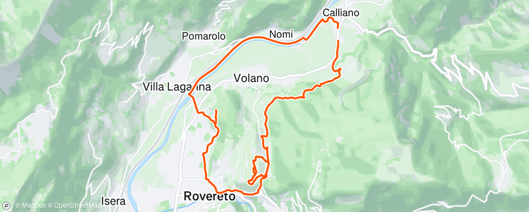 Map of the activity, Sessione di mountain biking mattutina