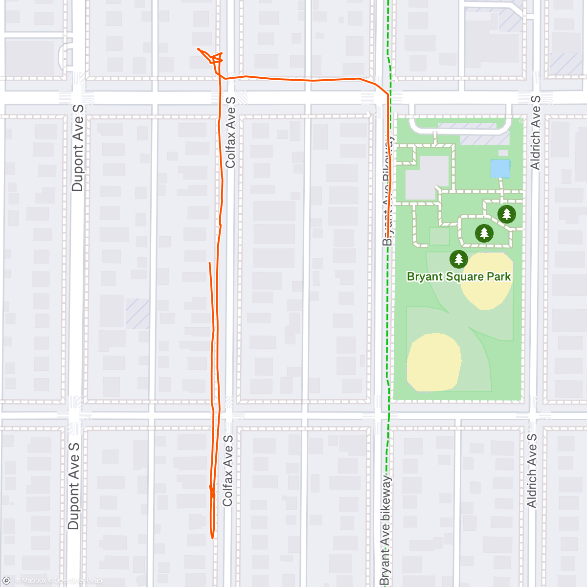 Map of the activity, Morning Walk with Claire and Ava