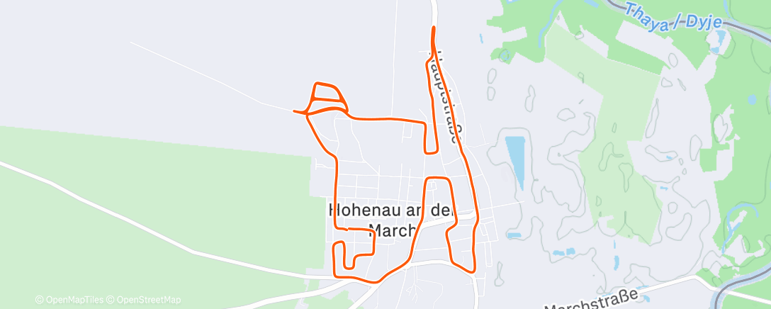 Map of the activity, Abendlauf