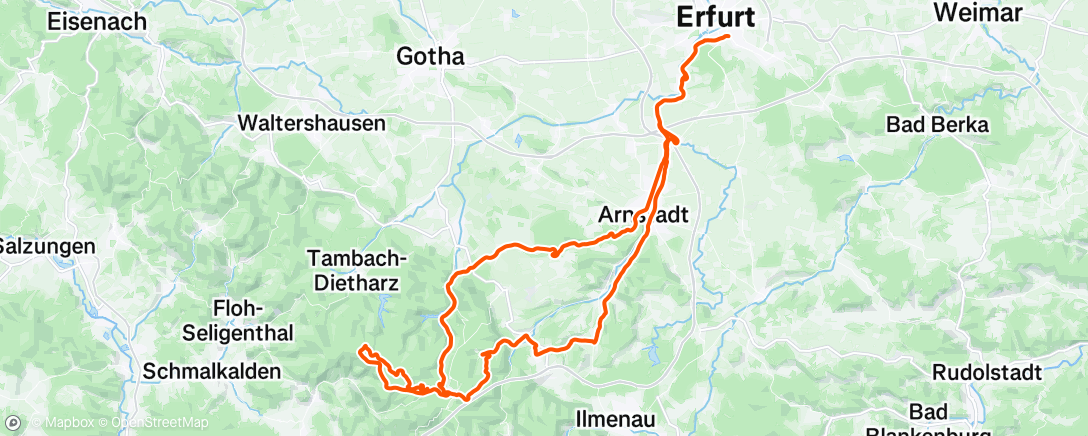 Map of the activity, Straftraining