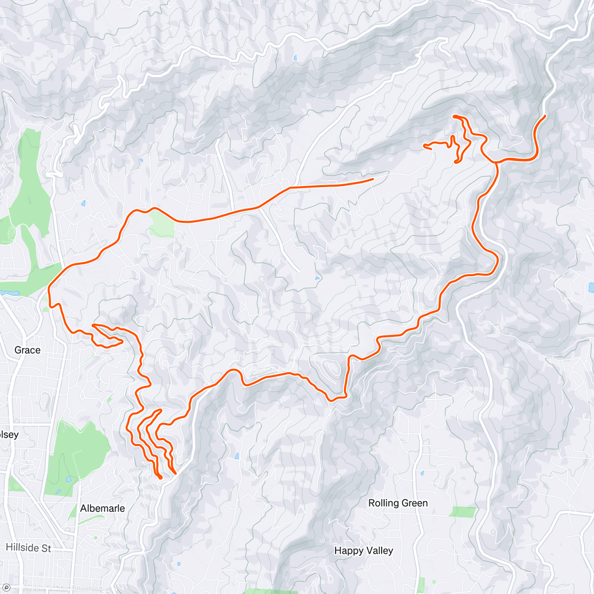 Map of the activity, Afternoon Ride