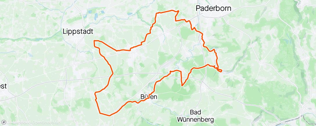 Mapa de la actividad, Schwarzenraben-Wewelsburg-
Postecke⛅️🚴‍♂️🚴‍♀️🌳🌬