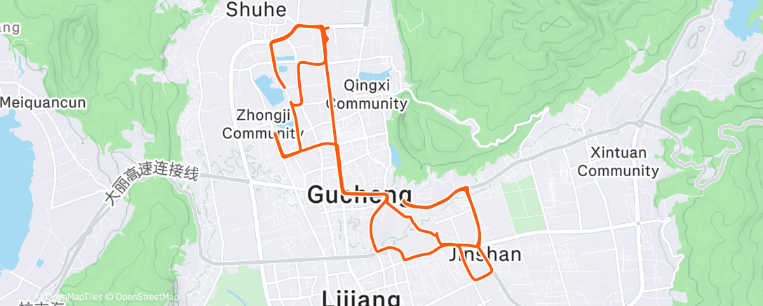 活动地图，Lijiang