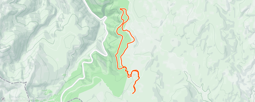 Map of the activity, Evening Trail Run