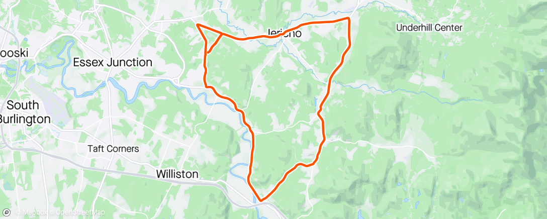 Map of the activity, After Work Ride