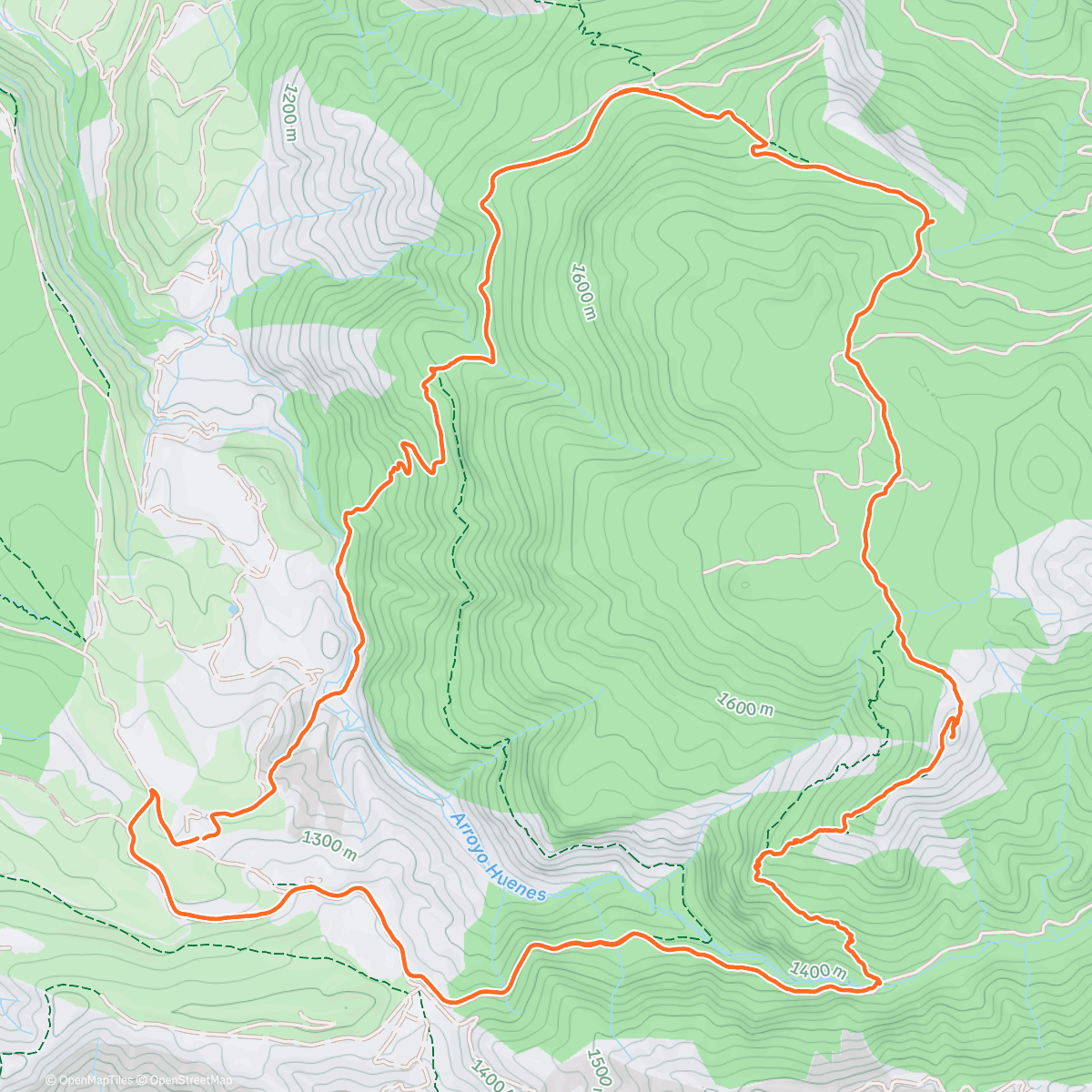 Map of the activity, Salida Sierra Nevada TrailRunning