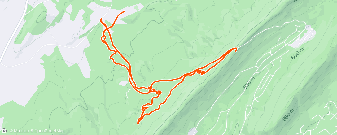 Map of the activity, Taking a detour for some MTB and gravel