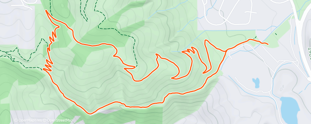 Map of the activity, Morning Trail Run