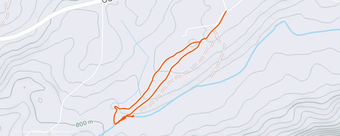 Map of the activity, Santuário do Raizama - Guiando
