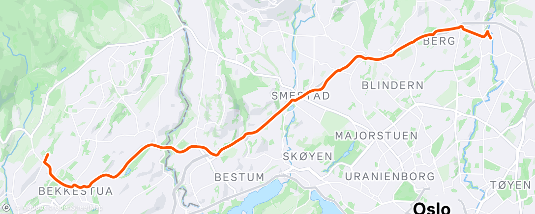 Map of the activity, Trilletur fra jobb