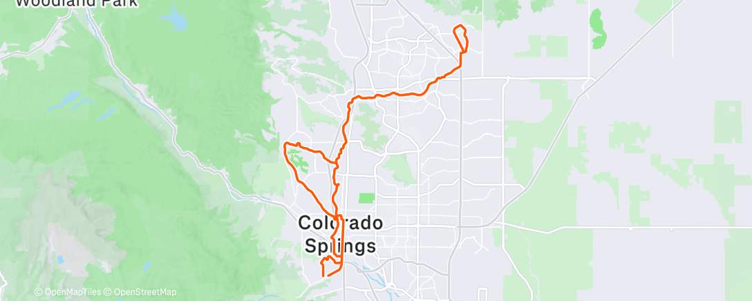Map of the activity, Morning Ride