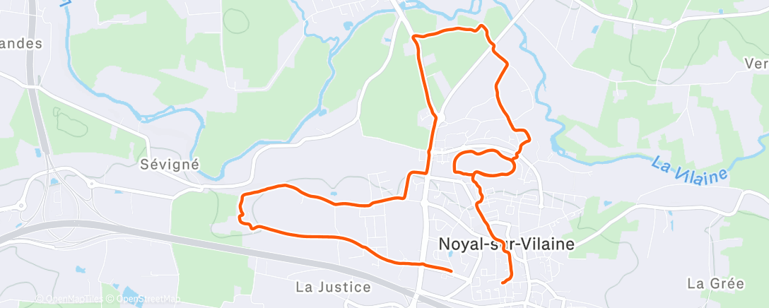 Map of the activity, Petite sortie pour récupérer un rythme