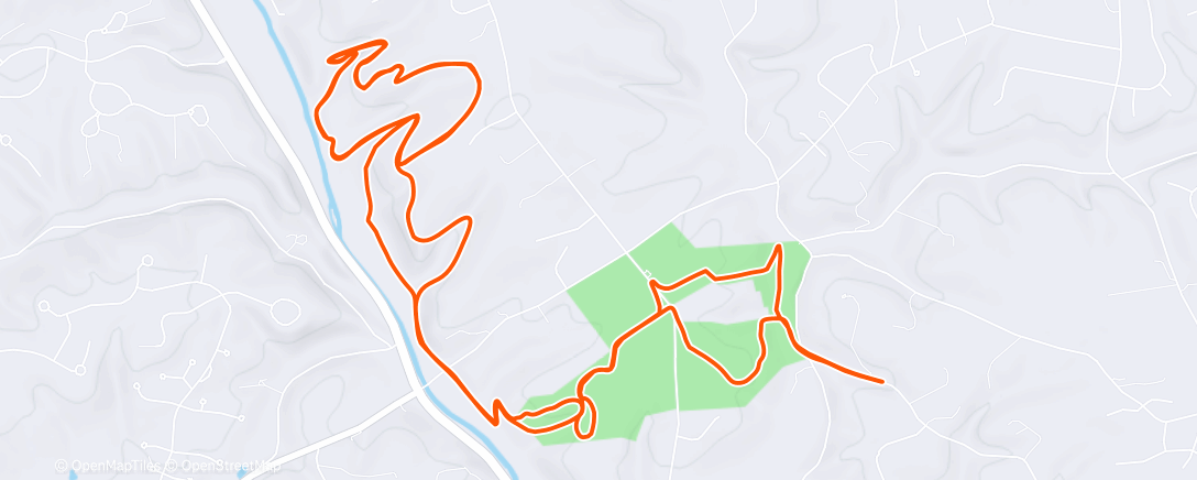 Map of the activity, Lunch Ride