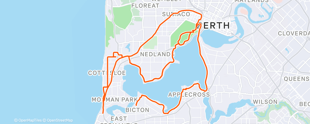 Map of the activity, Morning Ride