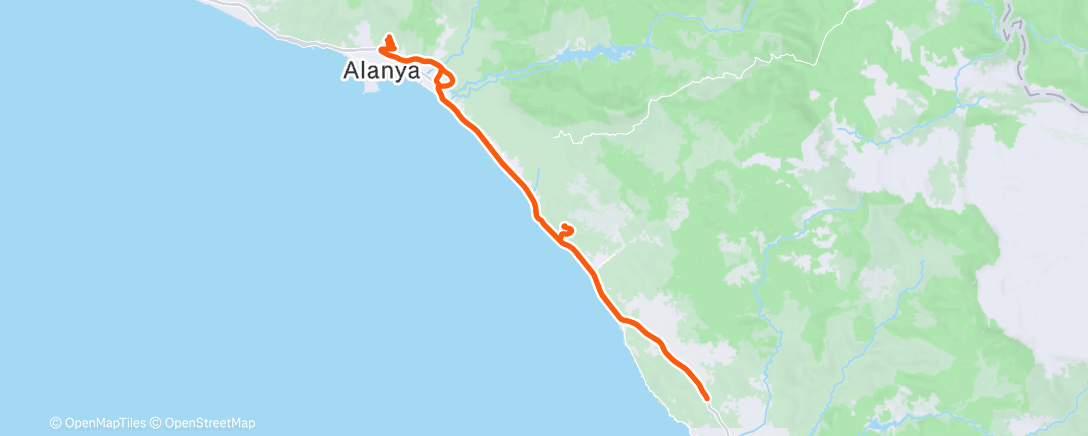 Map of the activity, Полуденный заезд