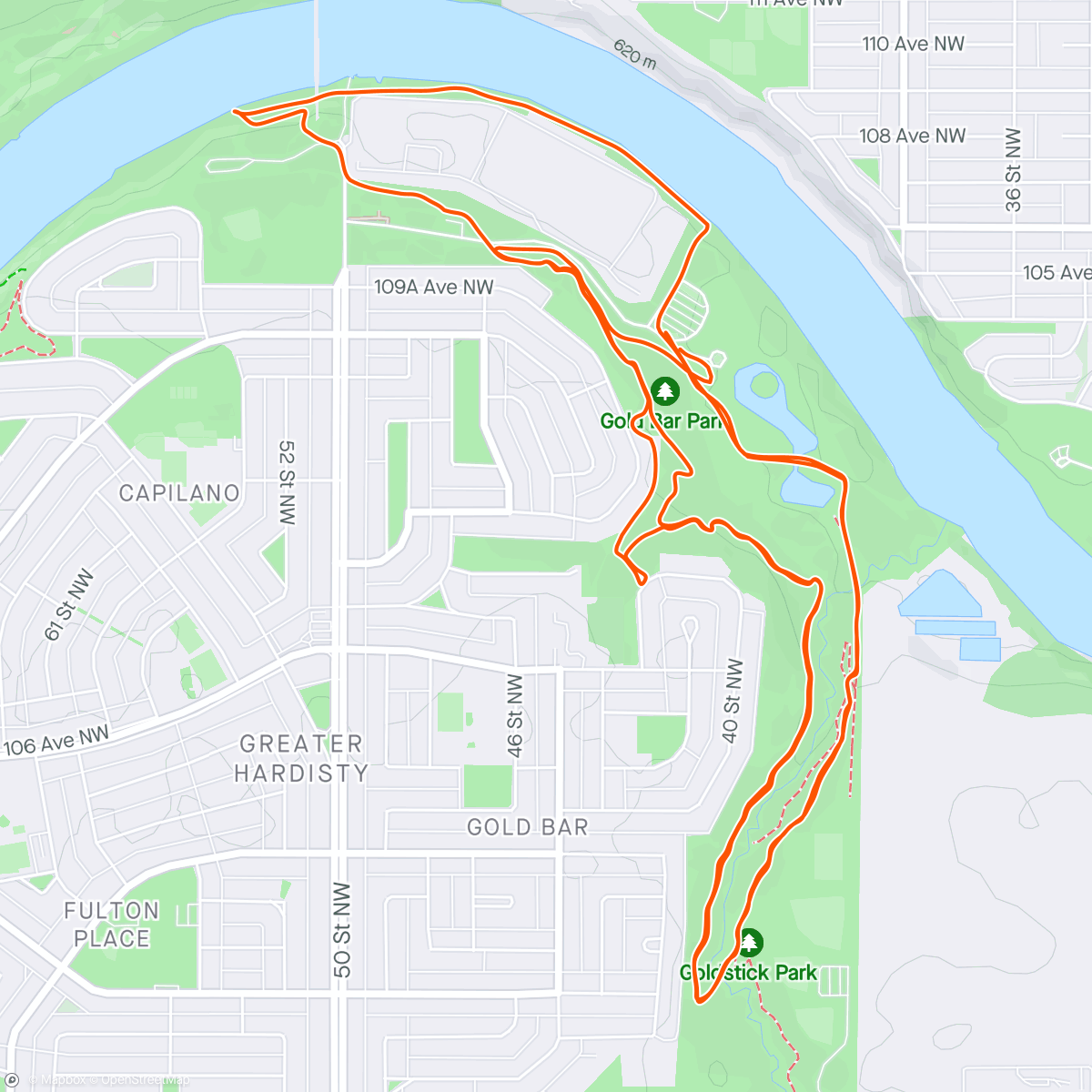 Map of the activity, A good trail rip with my homie Nathan!