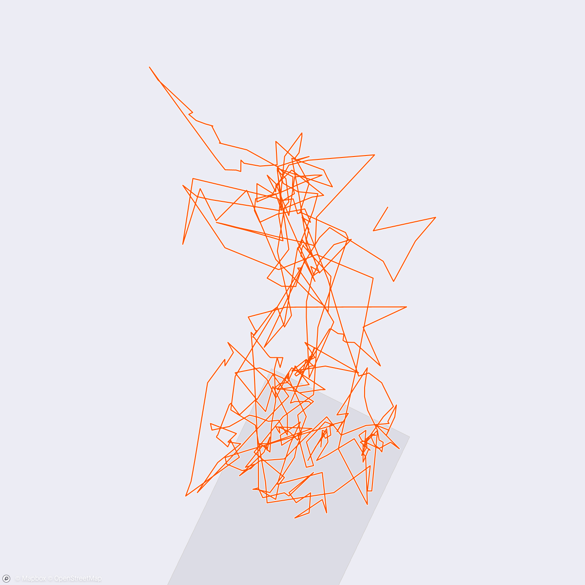 Map of the activity, Barbell after the rain