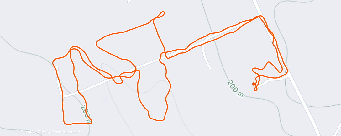 Map of the activity, Lunch walk