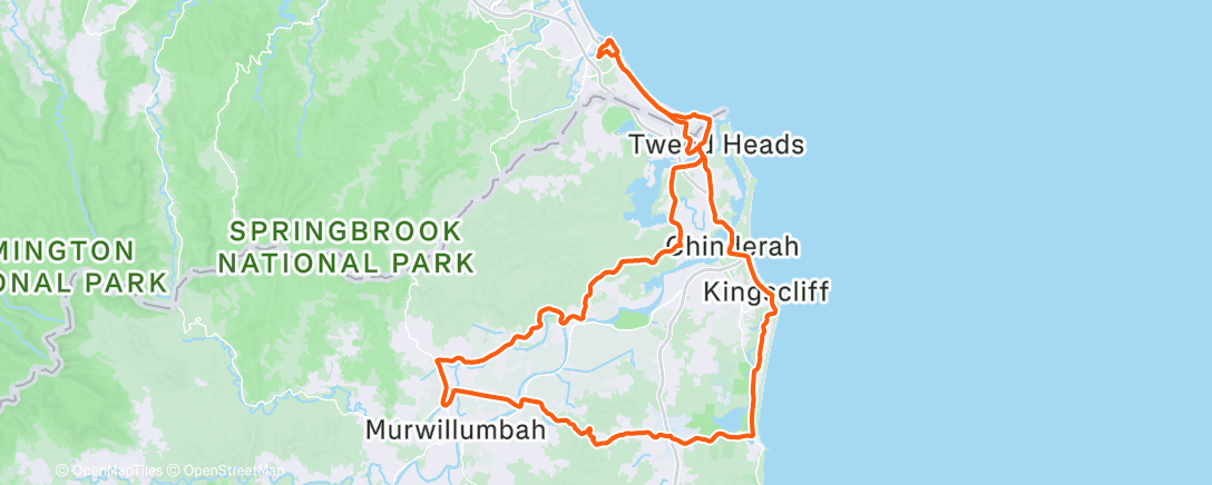 Map of the activity, Morning Ride