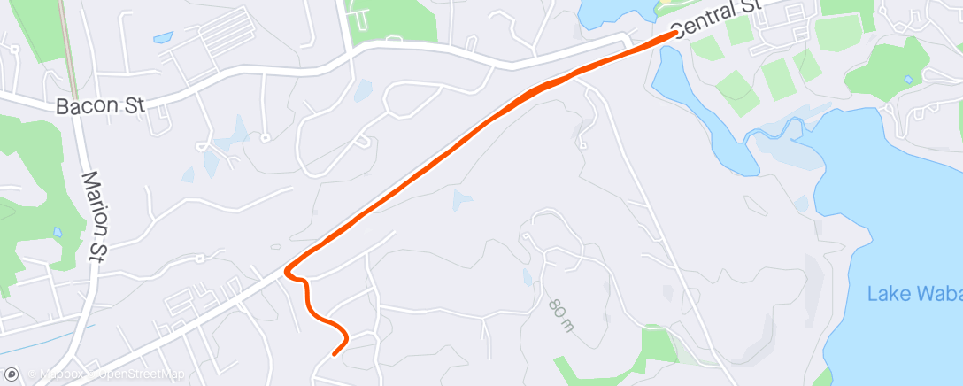 「Marathon Monday on the Boston Course」活動的地圖