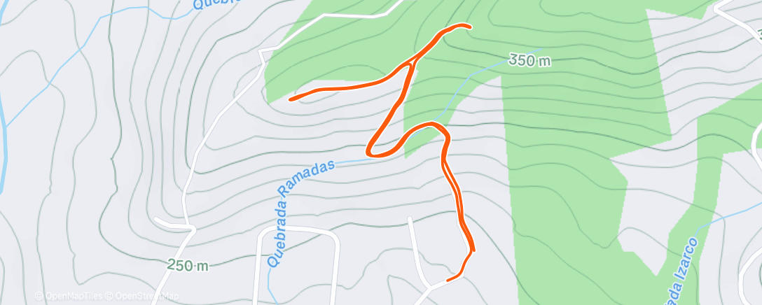 Map of the activity, Morning Hike