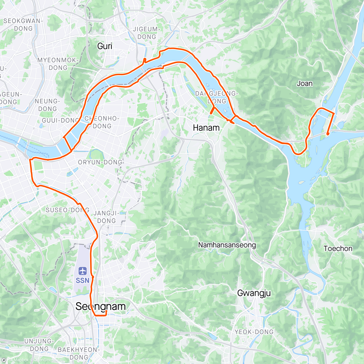 Map of the activity, 두물머리