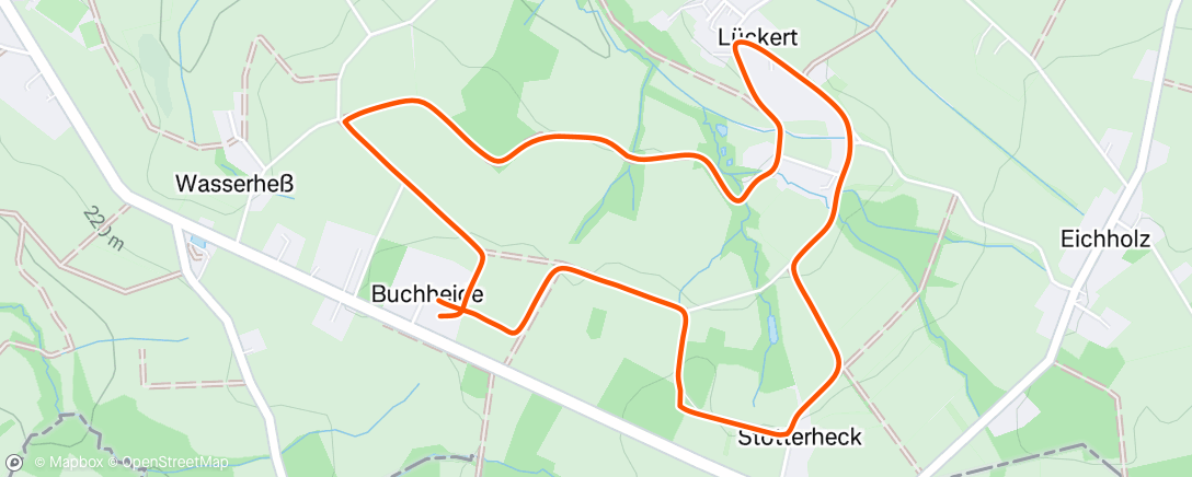 Map of the activity, Spaziergang am Morgen