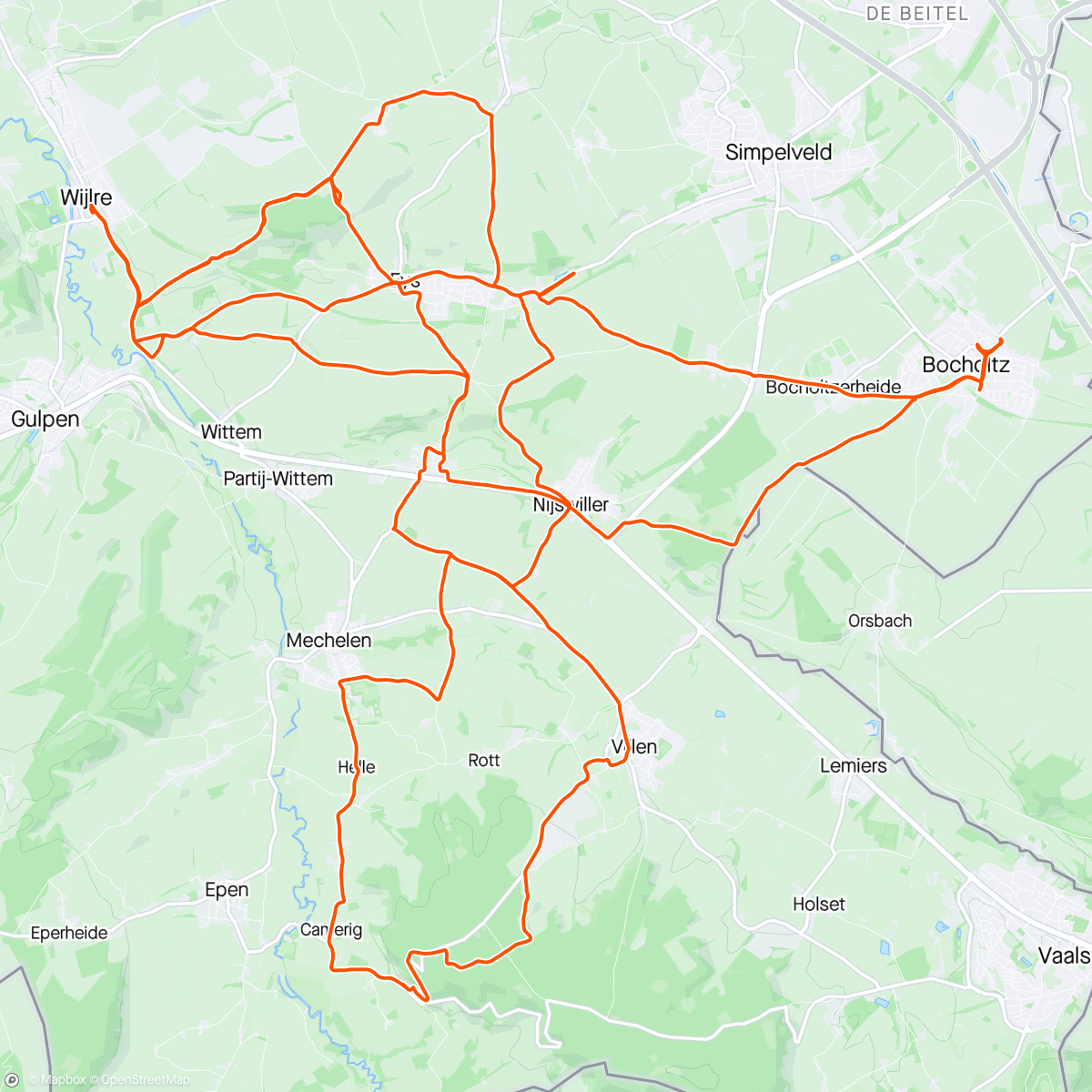 Map of the activity, Amstel Gold shortcuts