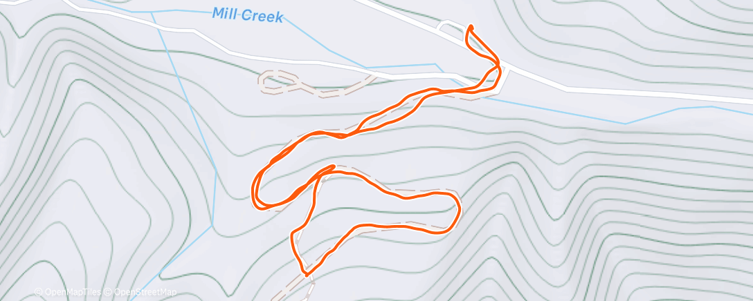 Map of the activity, I literally took my skis for a walk. I forgot a ski trap which was pretty annoying.