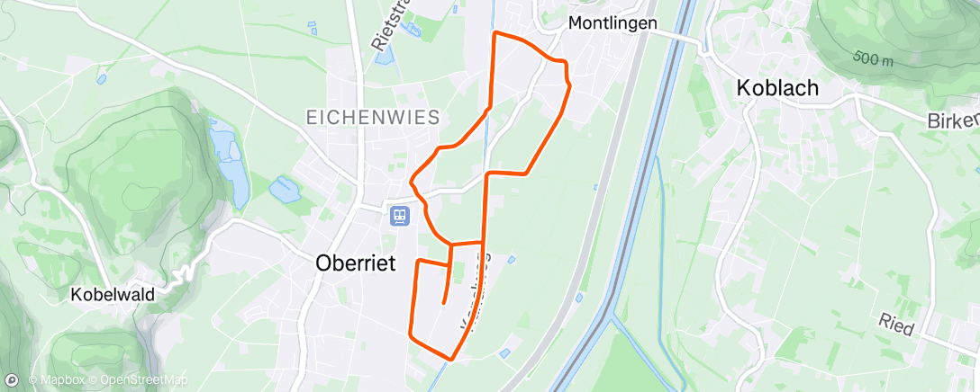 Map of the activity, Halb marathon