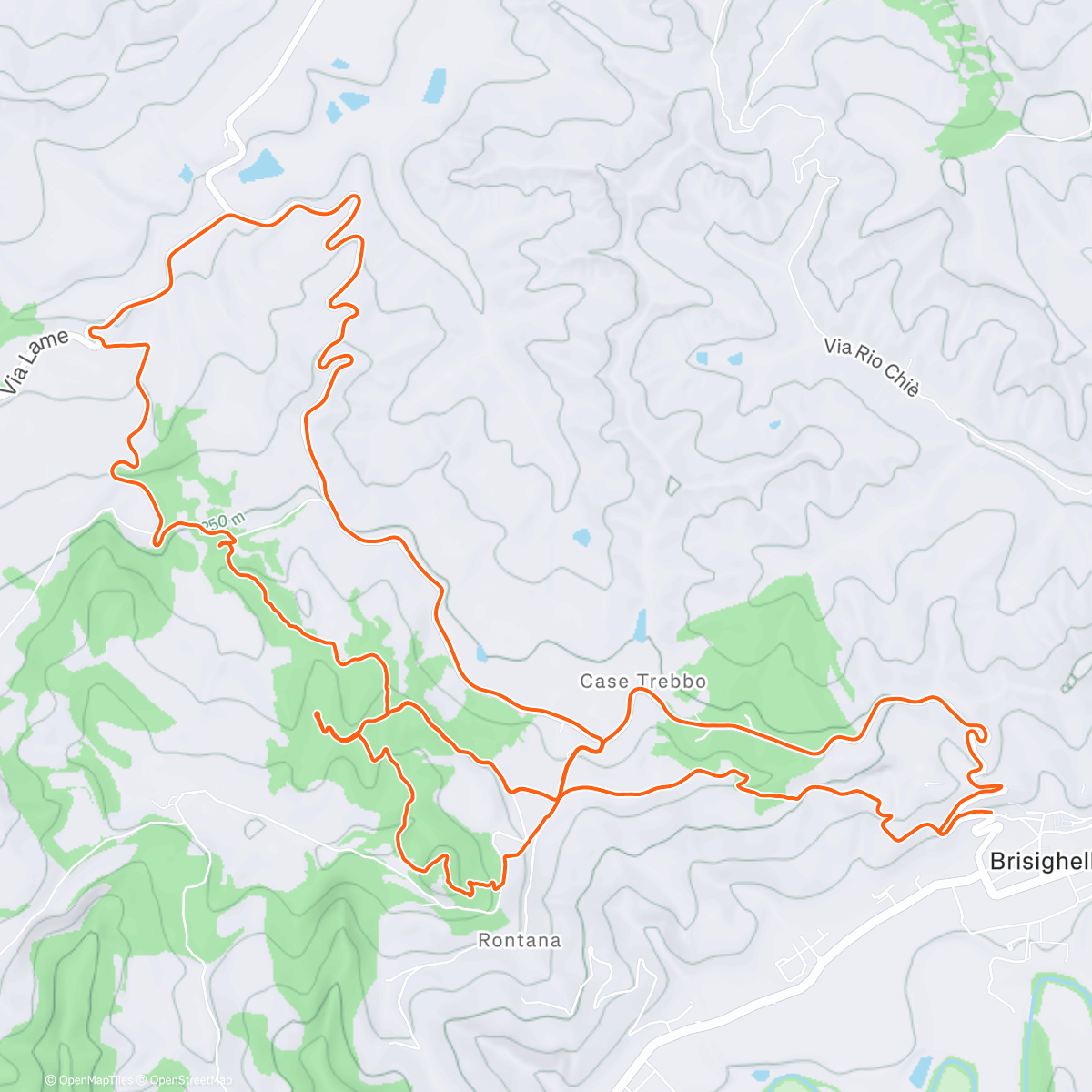 Map of the activity, first snow 😍 (130)